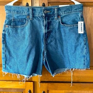 Old Navy Slouchy Straight High Rise Jean Shorts